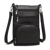 Čierna malá crossbody kabelka &quot;Enigma&quot;