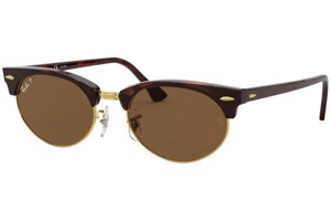 Ray-Ban Clubmaster Oval RB3946 130457 Polarized - ONE SIZE (52)